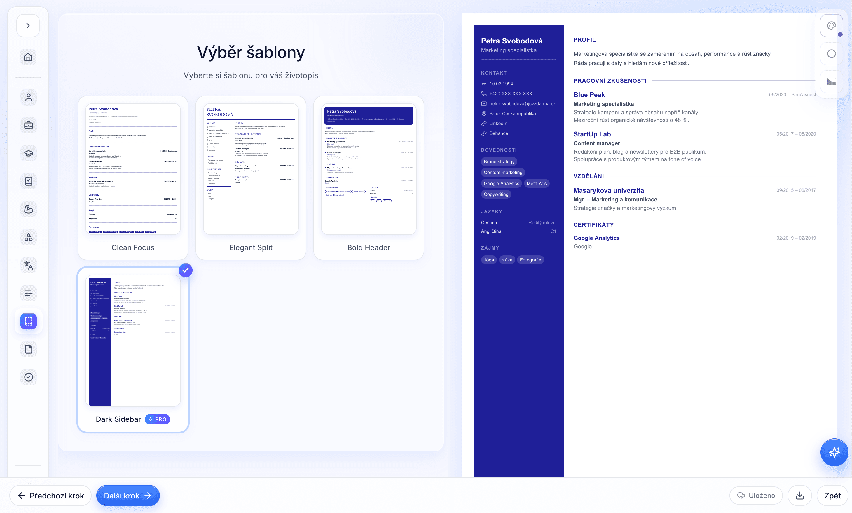 Náhled editoru cvzdarma